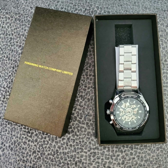 SILVER  Men quartz army Watch Top Brand Waterproof - Picture 3 of 5